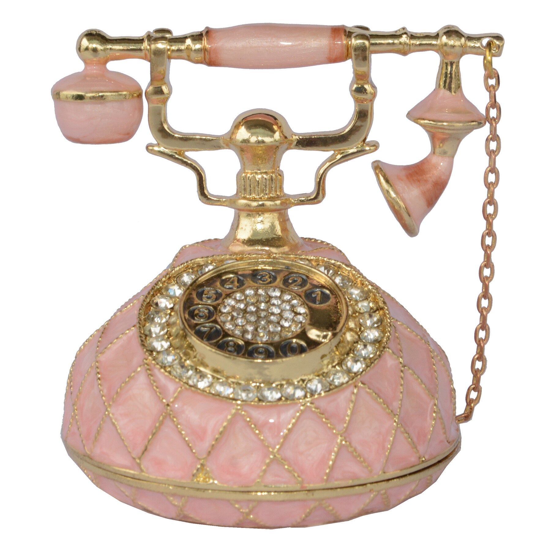 Bibelot-bijoux-avec-t-l-phone-rose-bo-te-maill-e-cadeau-de-no-l-ou