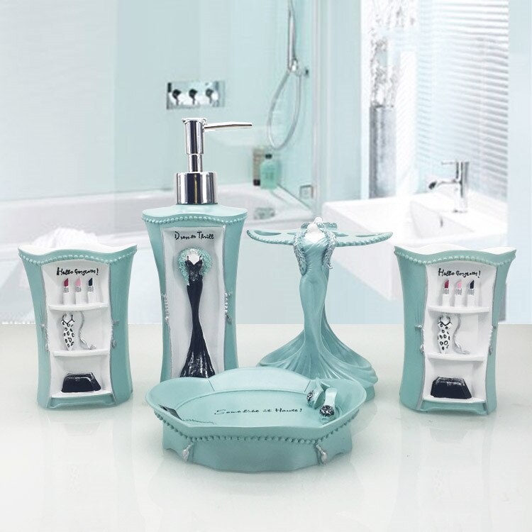Ensemble-de-salle-de-bain-en-r-sine-5-pi-ces-articles-de-toilette-cr-atifs