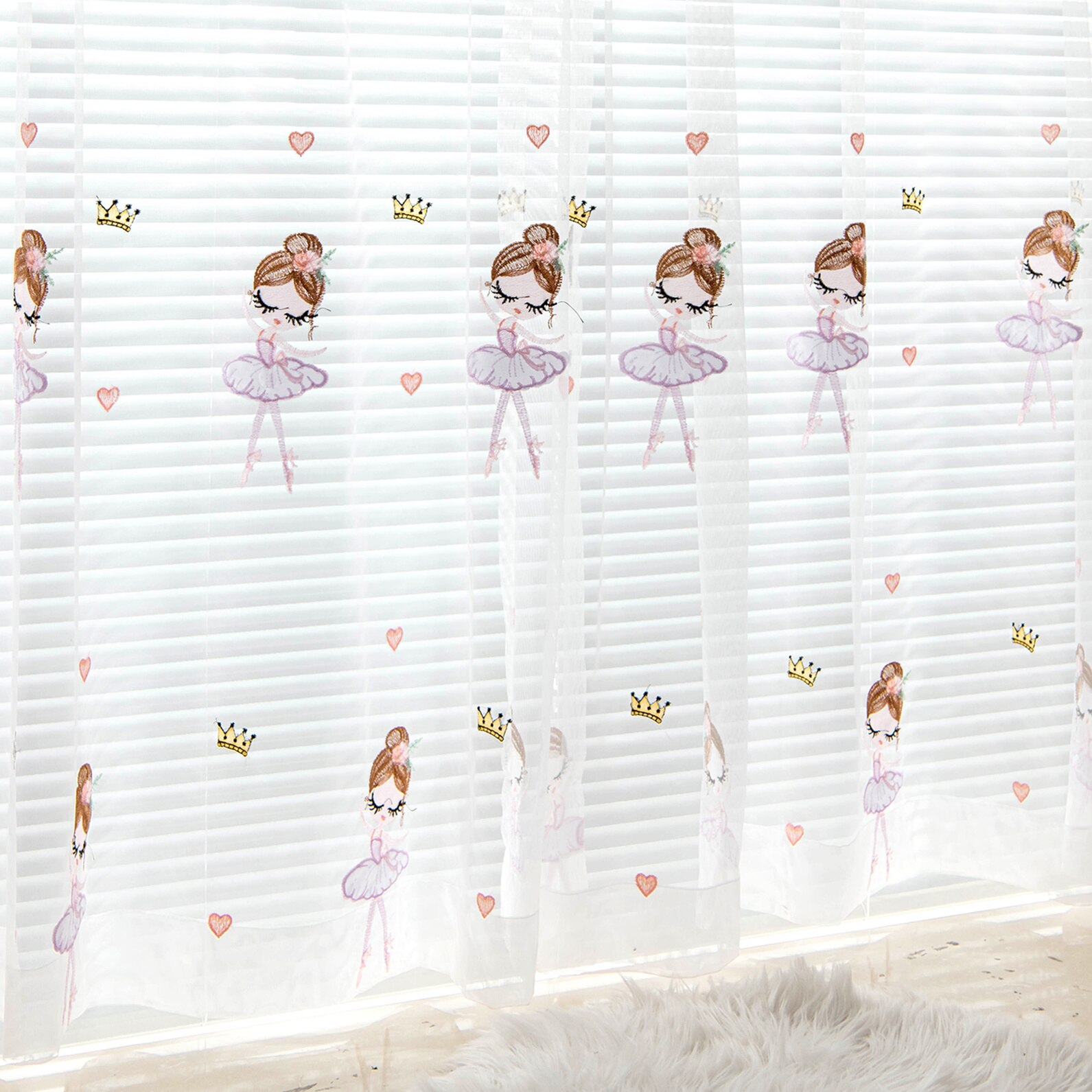 Rideau-de-princesse-de-Ballet-pour-chambre-de-filles-Voile-de-luxe-Voile-de-broderie-stores
