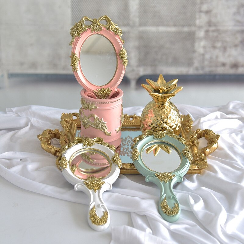 Miroir-main-de-maquillage-Vintage-miroir-cosm-tique-main-avec-poign-e-pour-cadeaux