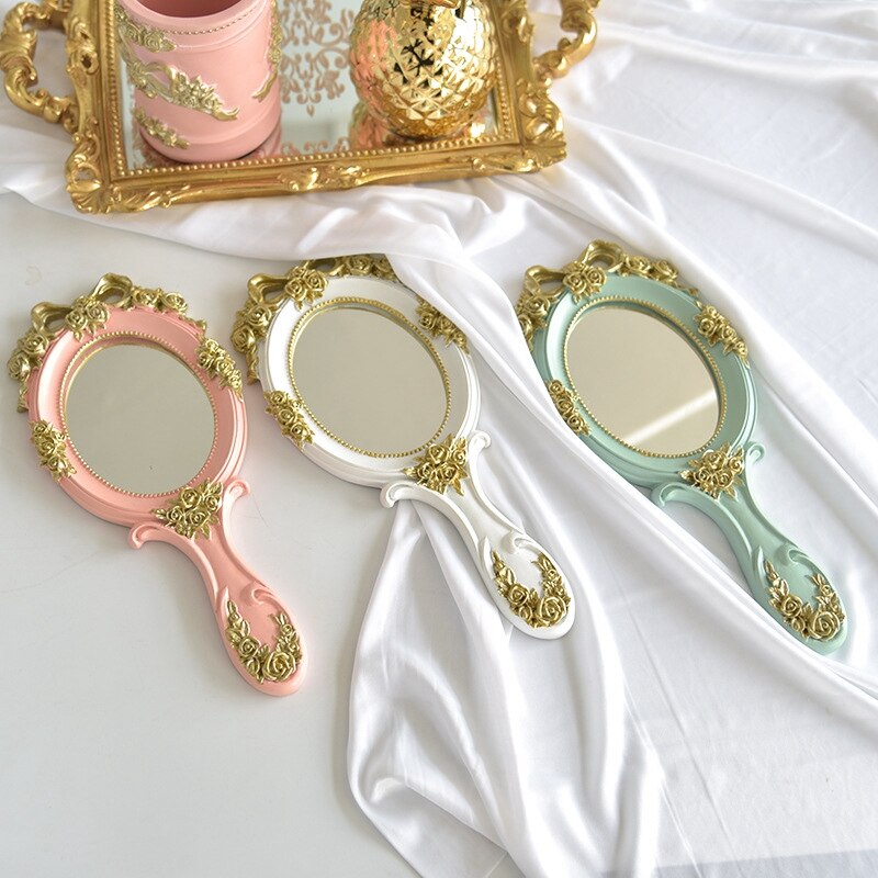 Miroir-main-de-maquillage-Vintage-miroir-cosm-tique-main-avec-poign-e-pour-cadeaux