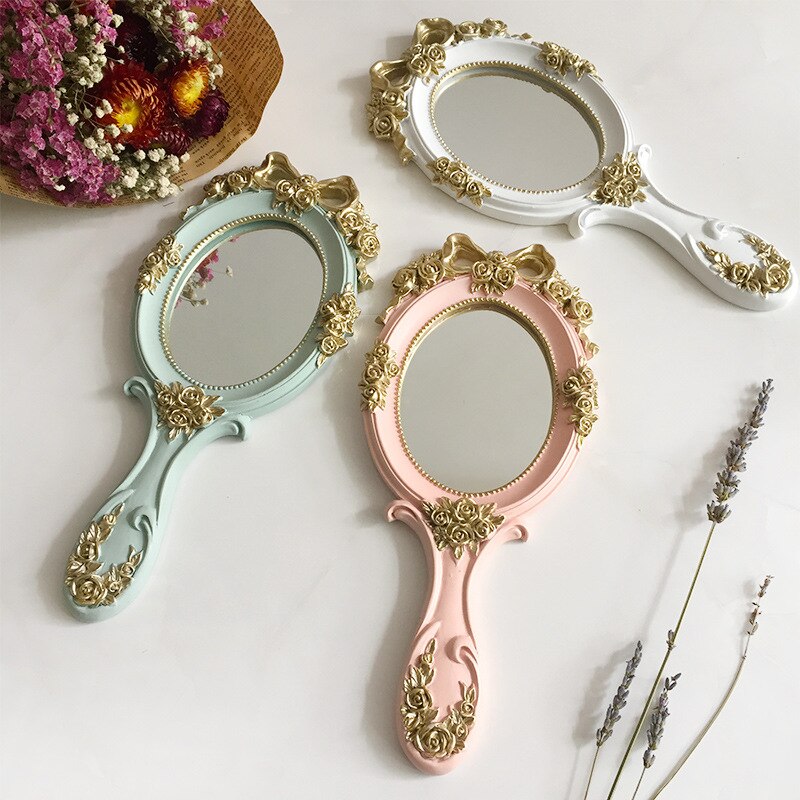 Miroir-main-de-maquillage-Vintage-miroir-cosm-tique-main-avec-poign-e-pour-cadeaux