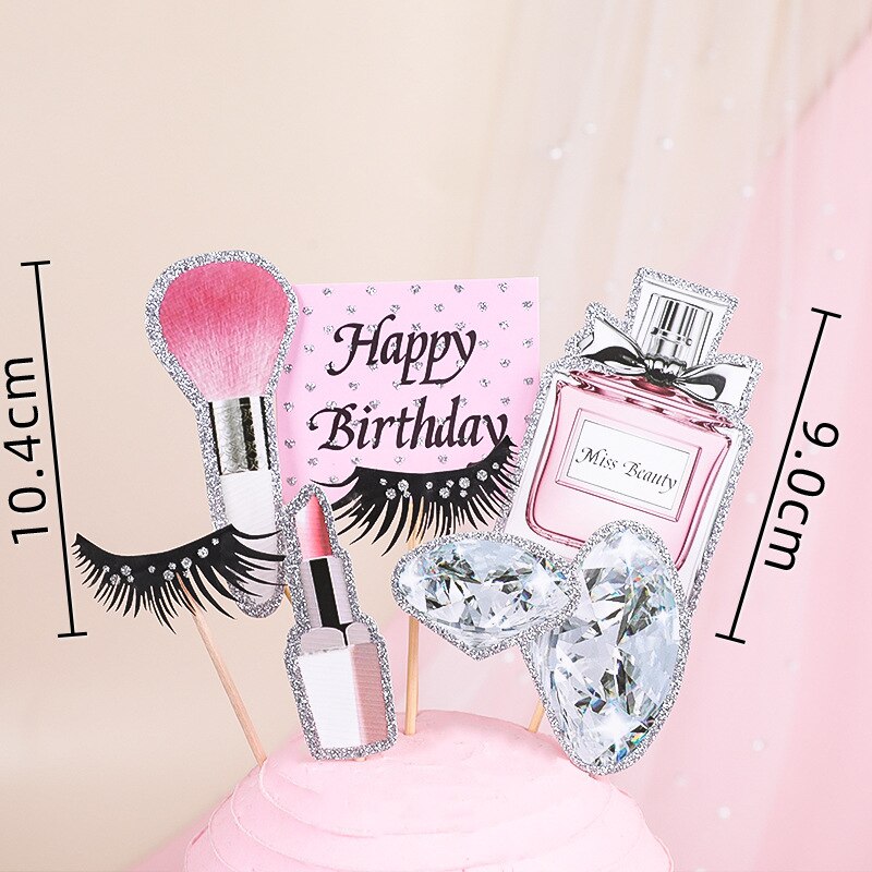 Pics-de-d-coration-cupcake-topper-g-teau-maquillage-pour-fille-et-femme-comprend-rouge-l