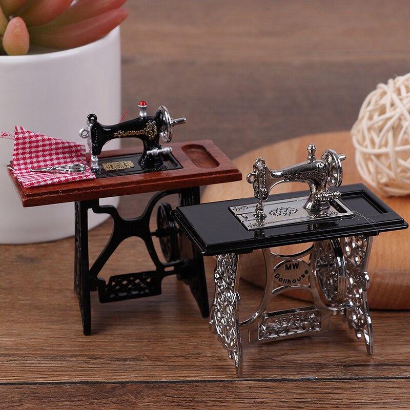 Machine-coudre-en-bois-avec-fil-et-ciseaux-pour-enfants-meubles-miniatures-accessoires-pour-maison-de
