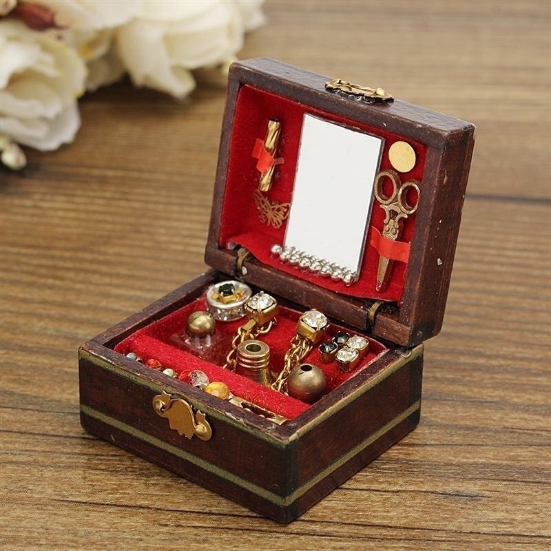 Bo-te-cosm-tiques-r-tro-Miniature-1-12-pour-maison-de-poup-e-Mini-bo
