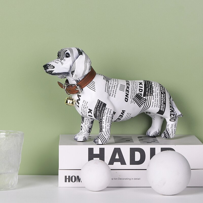 Figurines-de-chien-teckel-cr-atif-et-Unique-d-coration-pour-chambre-coucher-armoire-vin-bureau