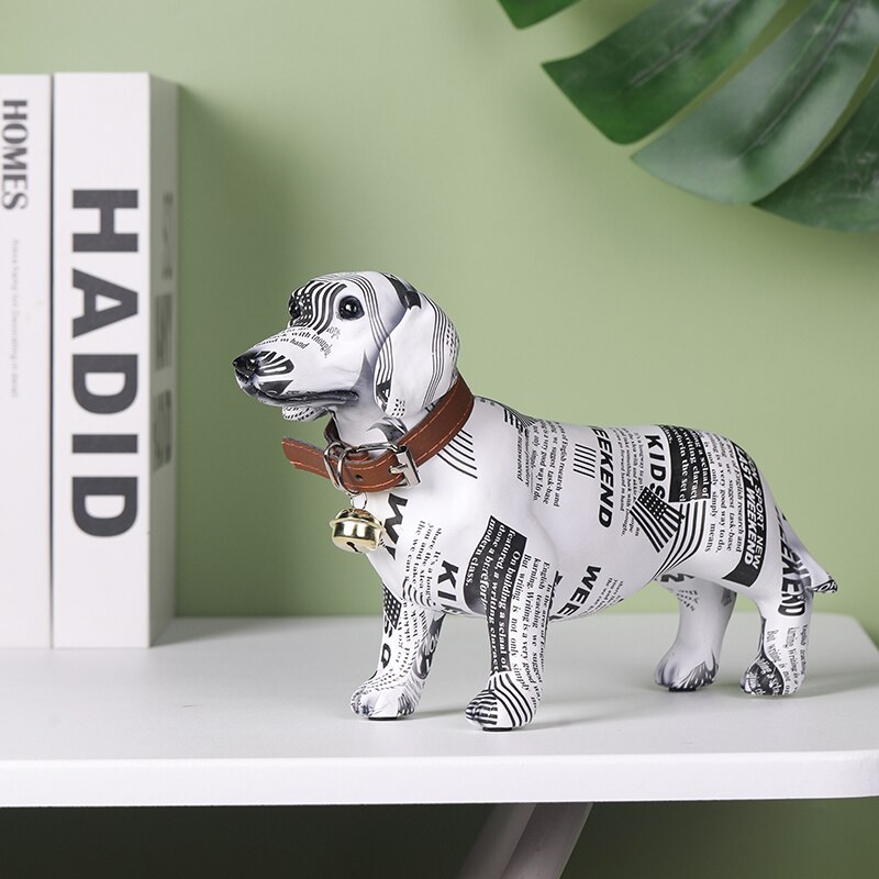 Figurines-de-chien-teckel-cr-atif-et-Unique-d-coration-pour-chambre-coucher-armoire-vin-bureau