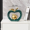 Bo-te-de-rangement-en-c-ramique-dor-e-imitation-de-pomme-creuse-artisanat-d-art