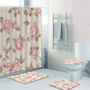 Rideau-de-douche-rose-victorien-Shabby-Chic-ensemble-de-rideaux-de-salle-de-bain-fleurs-l