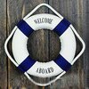 Bou-e-de-vie-rouge-bleue-d-corative-de-bienvenue-Style-nautique-d-coration-murale-de
