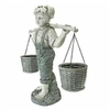 Statue-de-Pot-de-fleur-pour-petite-fille-d-coration-artisanale-joli-panier-de-fleurs-ornement