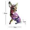 Sculpture-de-Graffiti-color-e-nordique-Statue-moderne-de-chien-Chihuahua-bouledogue-peint-d-coration-de