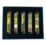 Coffret-cadeau-bleu-en-Bronze-Mezuzah-de-5-Menorah-toile-du-mur-occidental-de-David-Panorama