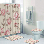 Rideau-de-douche-rose-victorien-Shabby-Chic-ensemble-de-rideaux-de-salle-de-bain-fleurs-l