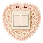 Autocollants-muraux-fleur-Rose-douce-en-dentelle-autocollant-mural-ours-mignon-cor-en-salon-chambre-coucher