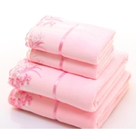 Ensemble-de-serviettes-brod-es-en-microfibre-2-pi-ces-pour-le-visage-et-le-bain