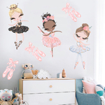 stickers-muraux-papier-peint-auto-adh-sif-Autocollants-muraux-de-danseuse-de-Ballet-pour-chambres-d