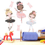 stickers-muraux-papier-peint-auto-adh-sif-Autocollants-muraux-de-danseuse-de-Ballet-pour-chambres-d