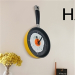 Po-le-frire-avec-ufs-frits-Design-horloge-murale-9x8-pouces-pour-cuisine-salon-chambre-coucher