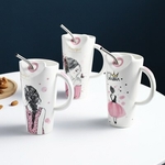 Tasse-caf-en-porcelaine-avec-paille-pour-fille-tasse-en-c-ramique-de-450ml-tasse-pour