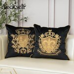 Aeckself-housse-de-coussin-de-luxe-en-velours-broderie-europ-enne-d-coration-de-maison-bleu