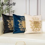 Aeckself-housse-de-coussin-de-luxe-en-velours-broderie-europ-enne-d-coration-de-maison-bleu