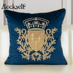 Aeckself-housse-de-coussin-de-luxe-en-velours-broderie-europ-enne-d-coration-de-maison-bleu