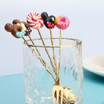 YOOLOV-cuill-res-Donuts-en-acier-inoxydable-fourchettes-bonbons-vaisselle-de-cuisine-lait-caf-Dessert-couverts
