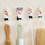 Crochets-muraux-en-acier-inoxydable-en-forme-de-Chef-dessin-anim-cr-atif-pour-porte-v