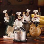 Figurine-de-Chef-d-coratif-fran-ais-d-coration-de-maison-en-r-sine-3D-pour