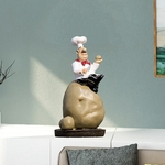 Figurine-de-Chef-d-coratif-fran-ais-d-coration-de-maison-en-r-sine-3D-pour