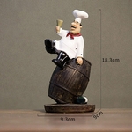 Figurine-de-Chef-d-coratif-fran-ais-d-coration-de-maison-en-r-sine-3D-pour