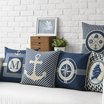 Housse-de-coussin-ancre-g-om-trique-taie-d-oreiller-d-corative-pour-la-maison-bleu