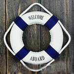 Bou-e-de-vie-rouge-bleue-d-corative-de-bienvenue-Style-nautique-d-coration-murale-de