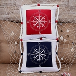 Housse-de-coussin-brod-e-pour-boussole-couverture-toile-Marine-Navigation-m-diterran-enne