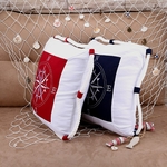 Housse-de-coussin-brod-e-pour-boussole-couverture-toile-Marine-Navigation-m-diterran-enne