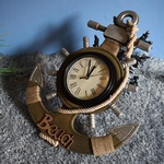 Horloge-murale-ancre-de-Style-r-tro-m-diterran-en-gouvernail-en-bois-horloges-murales-cr