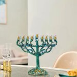 Cand-labre-hanuka-Menorah-Antique-chandelier-bijou-centre-de-Table