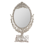 Miroir-de-maquillage-d-coratif-Antique-avec-support-miroir-de-maquillage-r-tro-pivotant-double-face