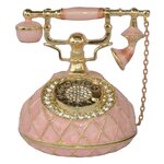 Bibelot-bijoux-avec-t-l-phone-rose-bo-te-maill-e-cadeau-de-no-l-ou