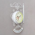 Sonnette-de-coq-pour-l-ext-rieur-double-face-horloge-murale-de-jardin-Station-de-support