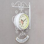 Sonnette-de-coq-pour-l-ext-rieur-double-face-horloge-murale-de-jardin-Station-de-support