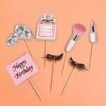 Pics-de-d-coration-cupcake-topper-g-teau-maquillage-pour-fille-et-femme-comprend-rouge-l