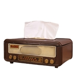 Bo-te-de-mouchoirs-en-papier-en-forme-de-Radio-r-tro-bo-te-de-rangement