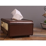 Bo-te-de-mouchoirs-en-papier-en-forme-de-Radio-r-tro-bo-te-de-rangement