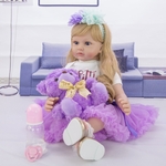 Poup-e-princesse-en-Silicone-pour-enfant-24-pouces-60-cm-douce-r-aliste-violet-dition