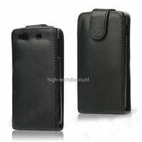 Housse etui coque simili cuir NOIR pour Samsung s8600 Wave 3 + film ecran