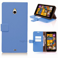 Housse etui coque pochette portefeuille PU cuir pour Nokia Lumia 1320 + film ecran - BLEU