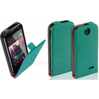 Housse etui coque pochette PU cuir fine pour HTC Desire 310 + film ecran - BLEU