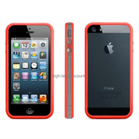 Housse etui coque bumper ROUGE pour Apple iPhone 5 5S 5G + film ecran